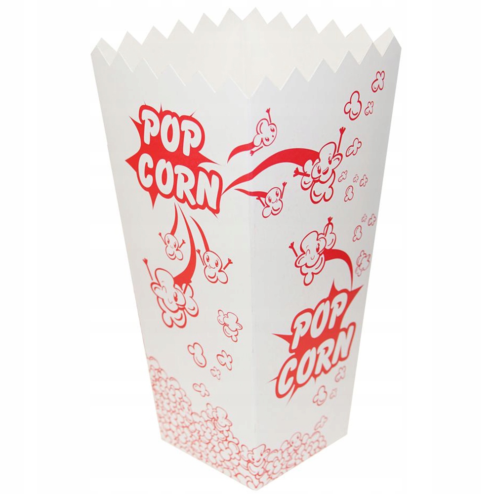 

Kubki na Popcorn Duży pojemność 65g/1,70l 100 szt.