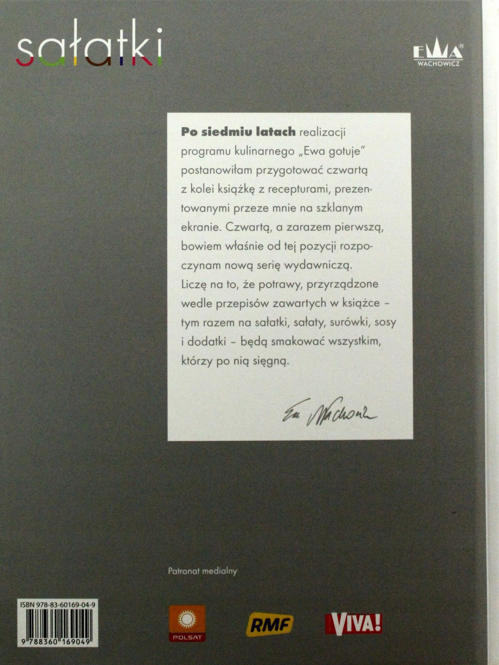 SAŁATKI - Ewa Wachowicz [KSIĄŻKA] Stan opakowania oryginalne