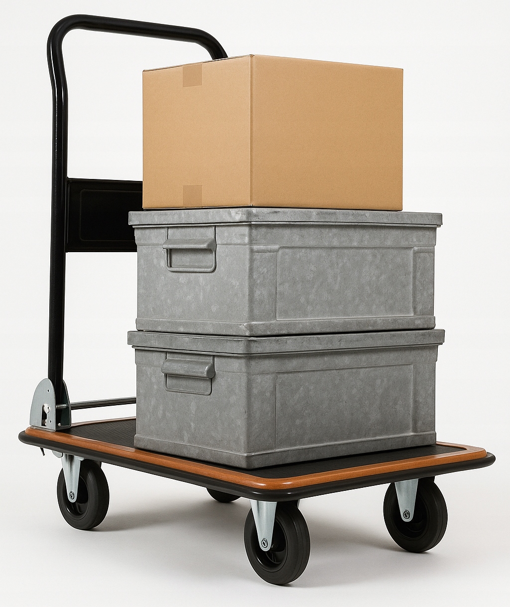 Wózek platformowy platforma transportowy magazynowy towarowy STRONG 150kg