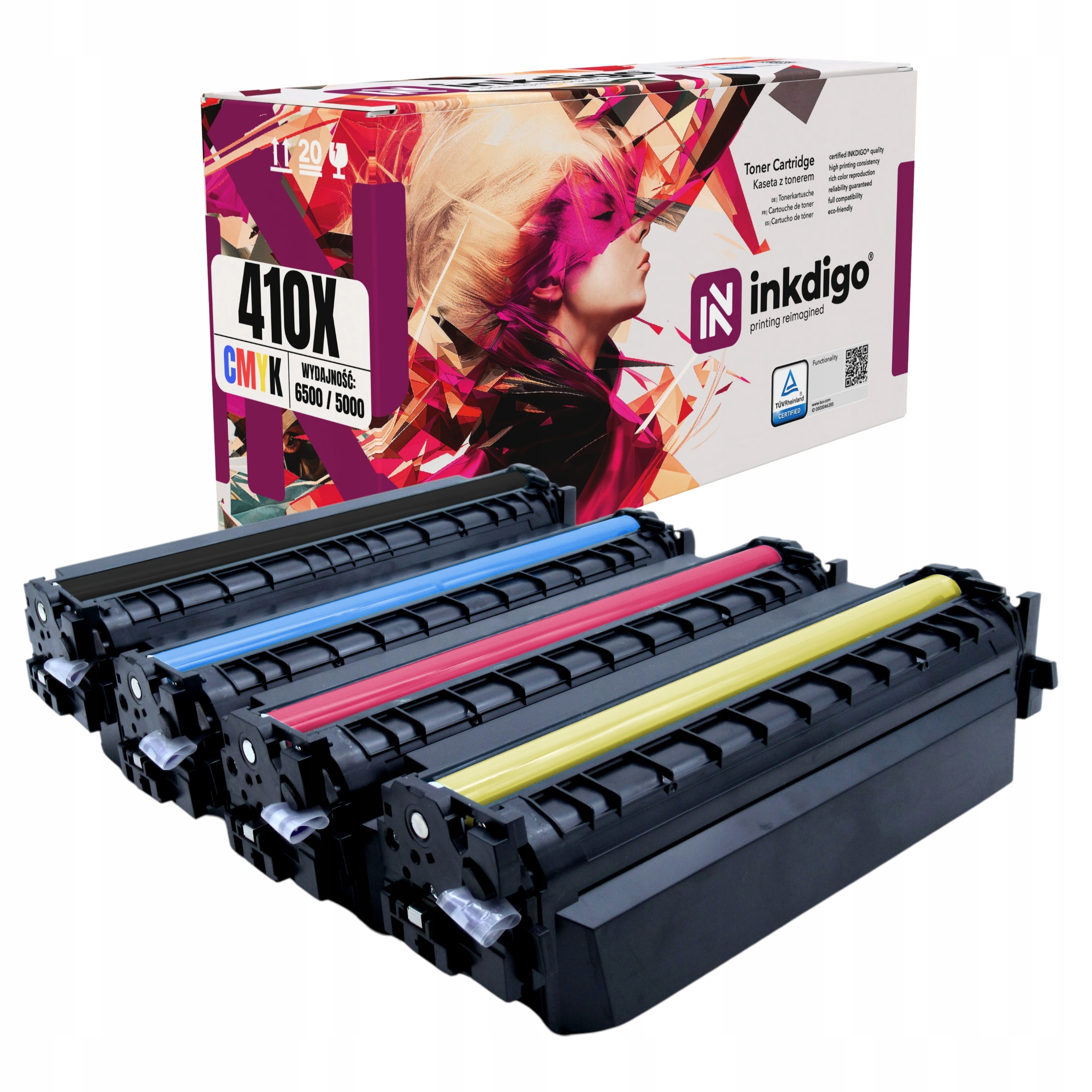 CF410X – CF413X 4x náhradní toner 401X pro Hp Laserjet Pro Mfp M377 M477