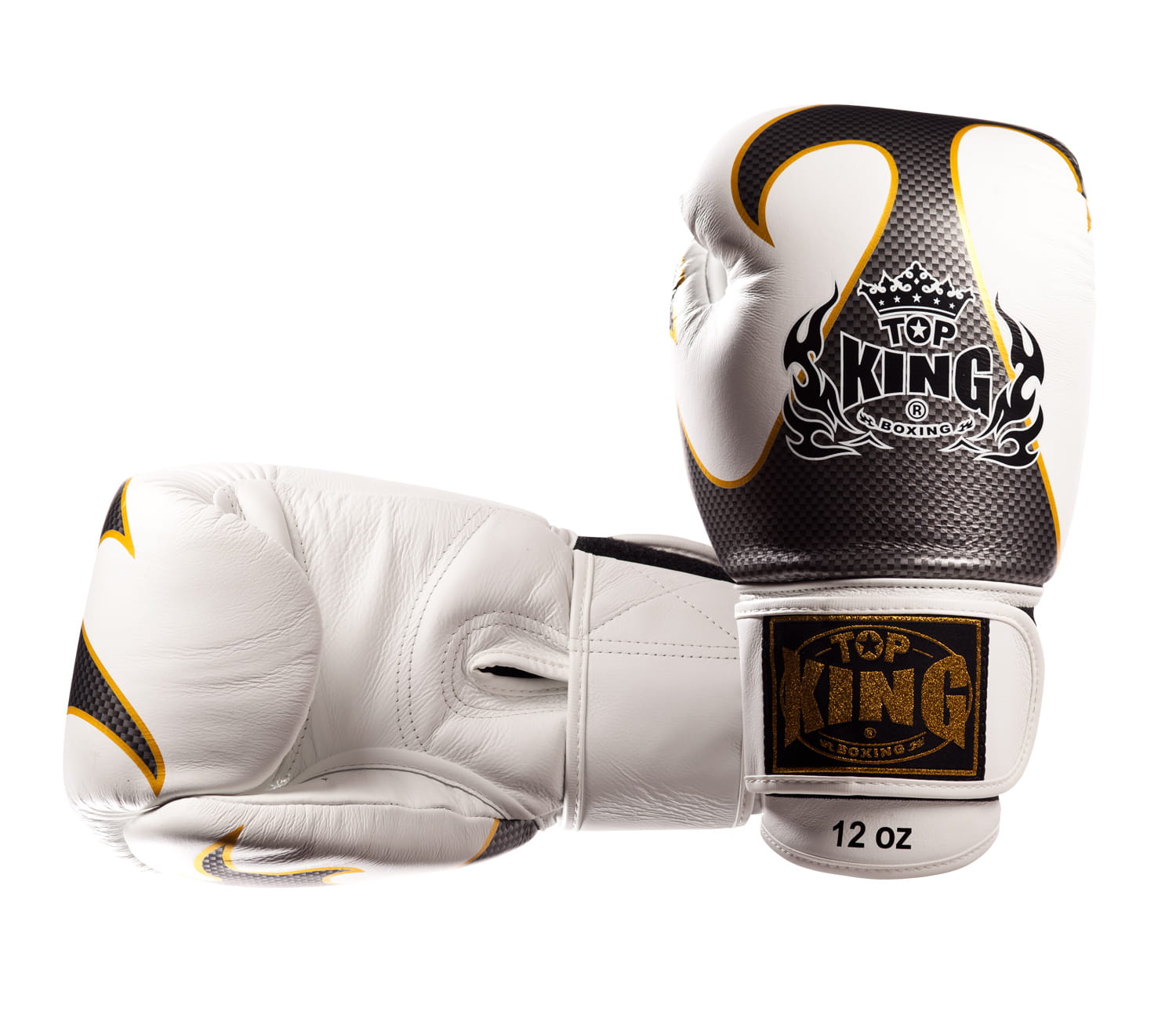Boxerské rukavice Top King TKBGEM-01SV bílo-stříbrné 10oz