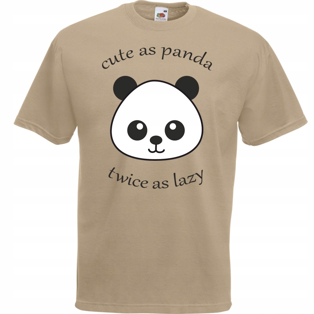 

Koszulka zabawna panda prezent S khaki