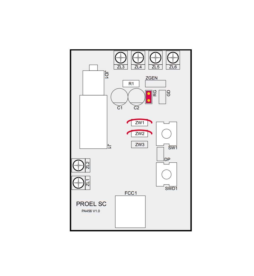 UNIFON DOMOFON WIELOLOKATORSKI PROEL SŁUCHAWKA Kolor biały