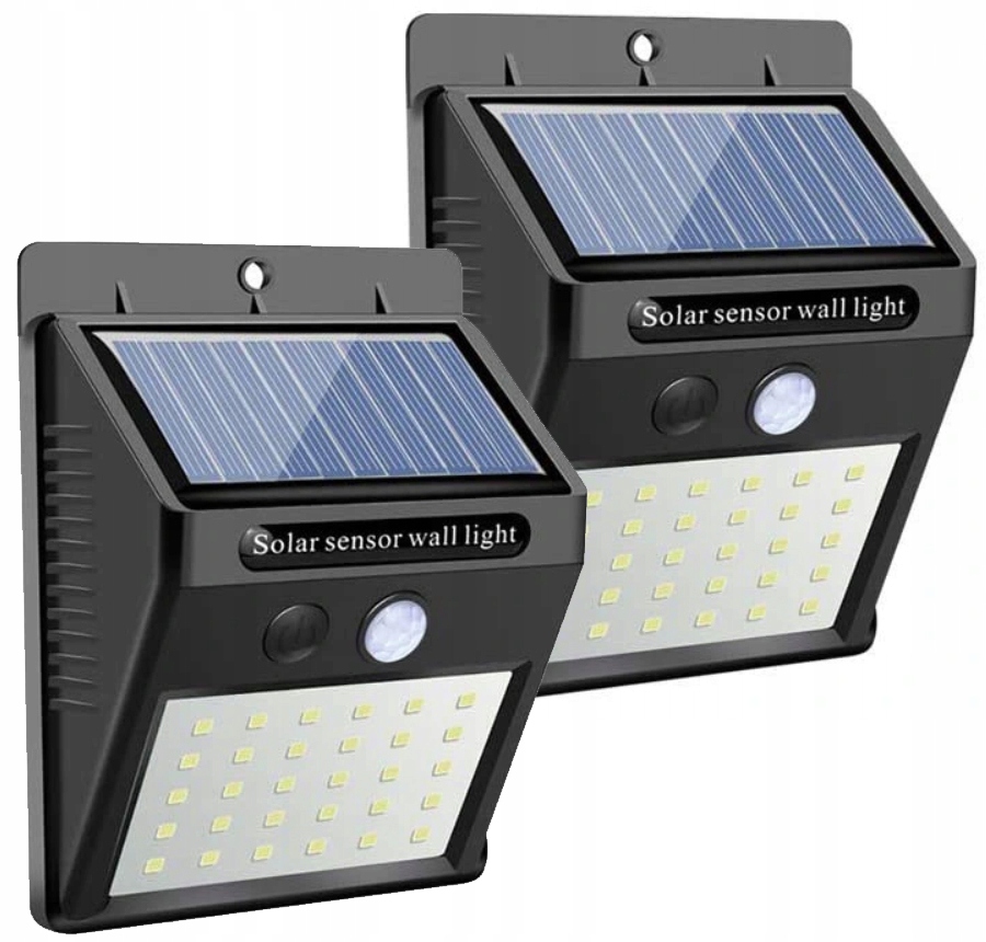 

2x Lampa solarna Led z czujnik ruchu i zmierzchu