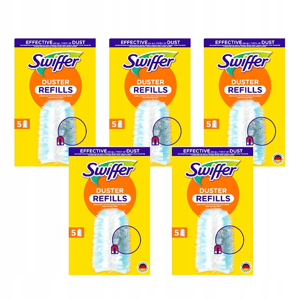 Swiffer Duster wkłady do miotełki do kurzu, 5x5 sztuk zapas