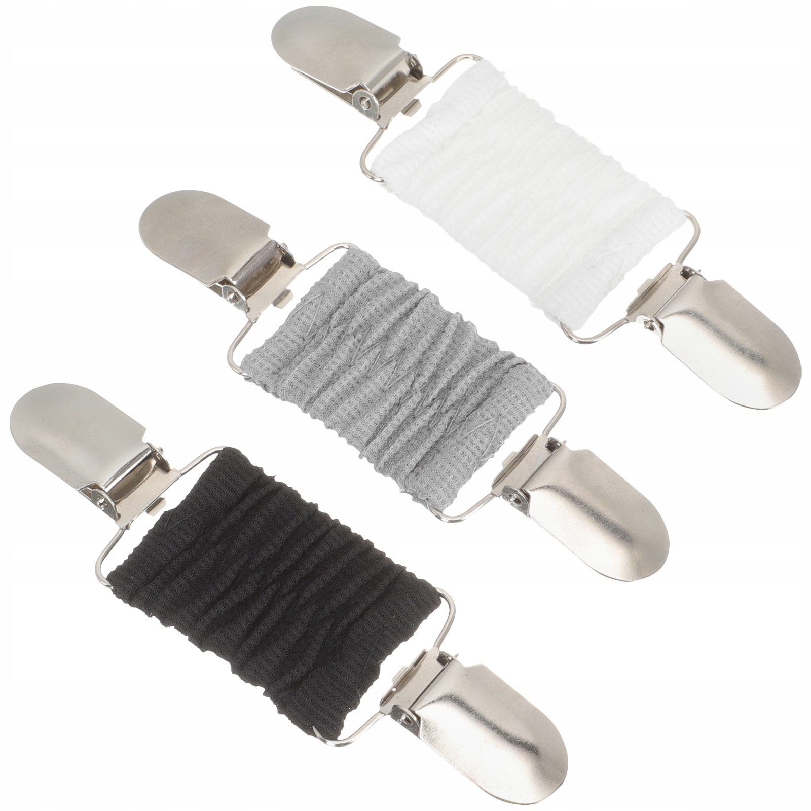 3 SZT. UNIWERSALNE KLIPSY DO UBRAŃ DAMSKICH, ELEGANCKIE ZAPIĘCIE