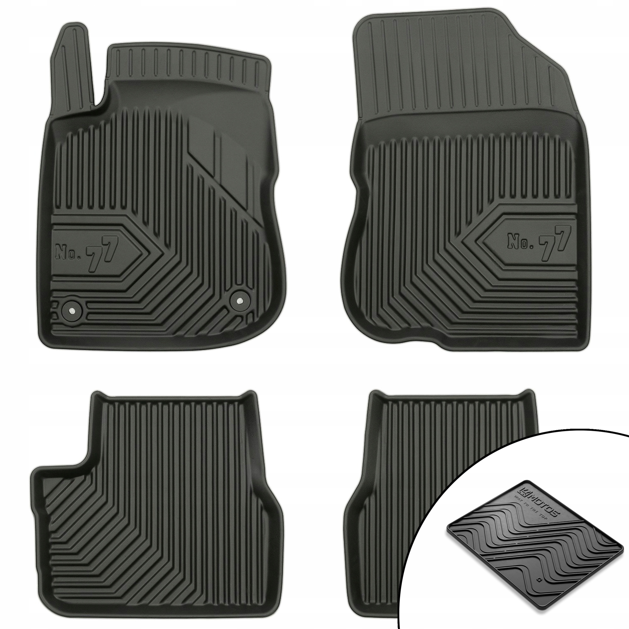 Dywaniki gumowe No.77 Peugeot 208 I 2012-2019 Hatchback mata