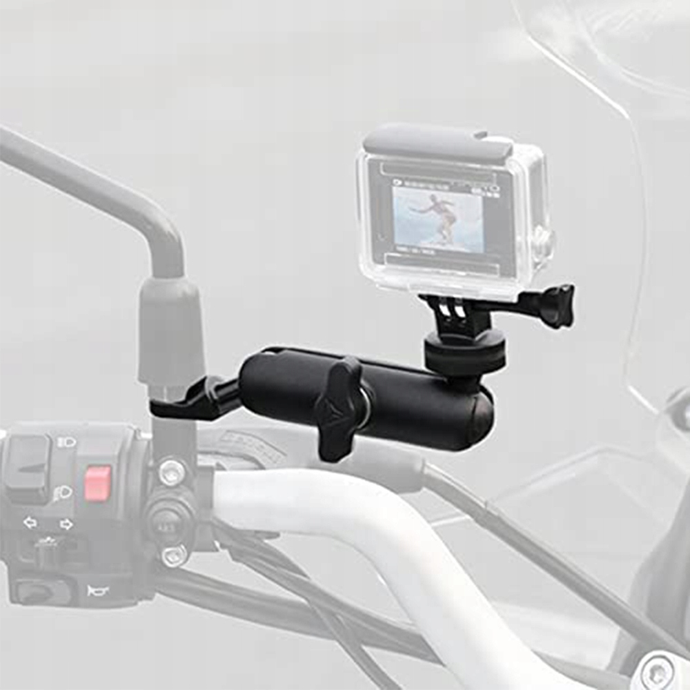 UNIWERSALNY MOTOCYKLOWĄ UCHWYT NA KAMERĘ 360° REGULOWANY DO GoPro Hero Model UCHWYT