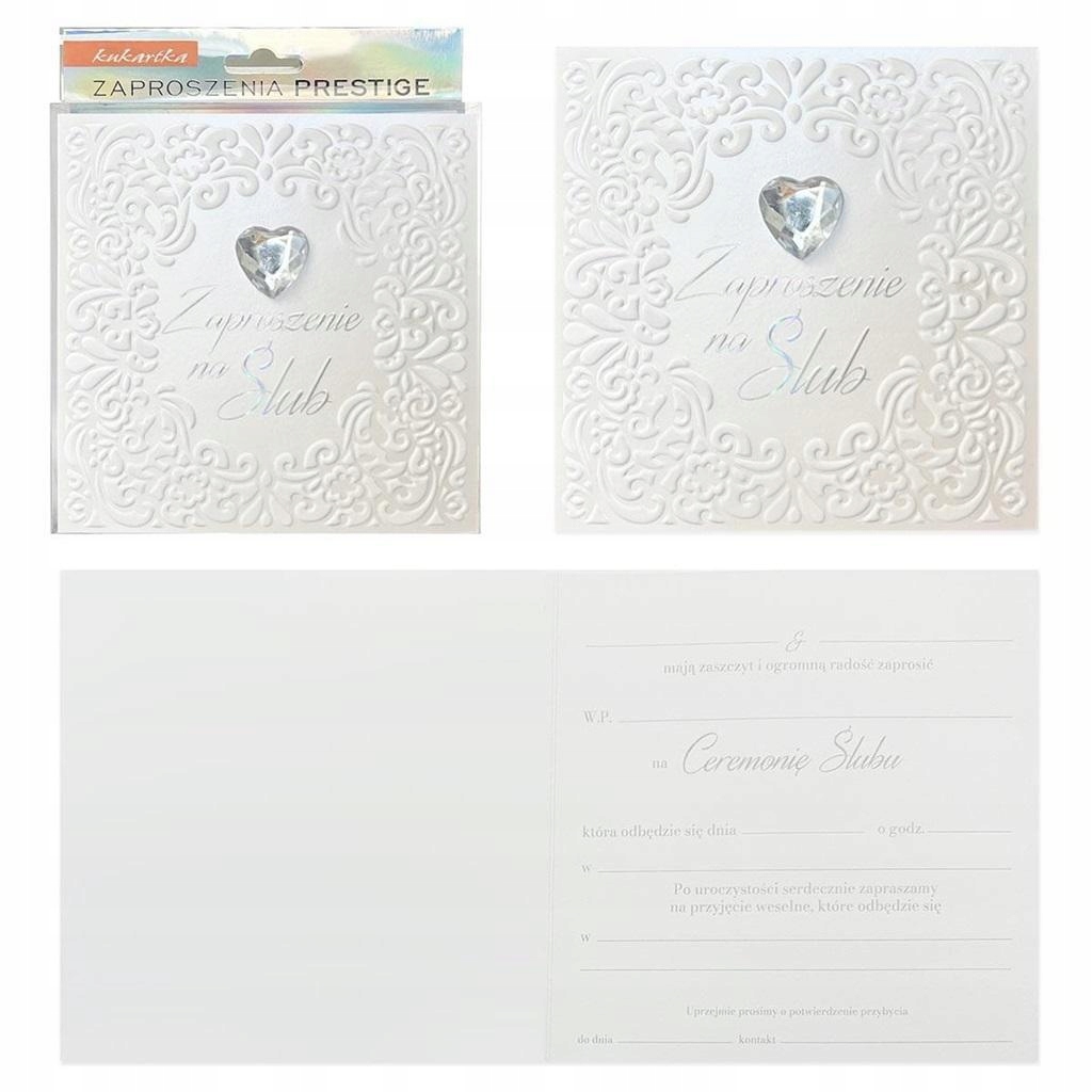 ZAPROSZENIE ŚLUB 5SZT