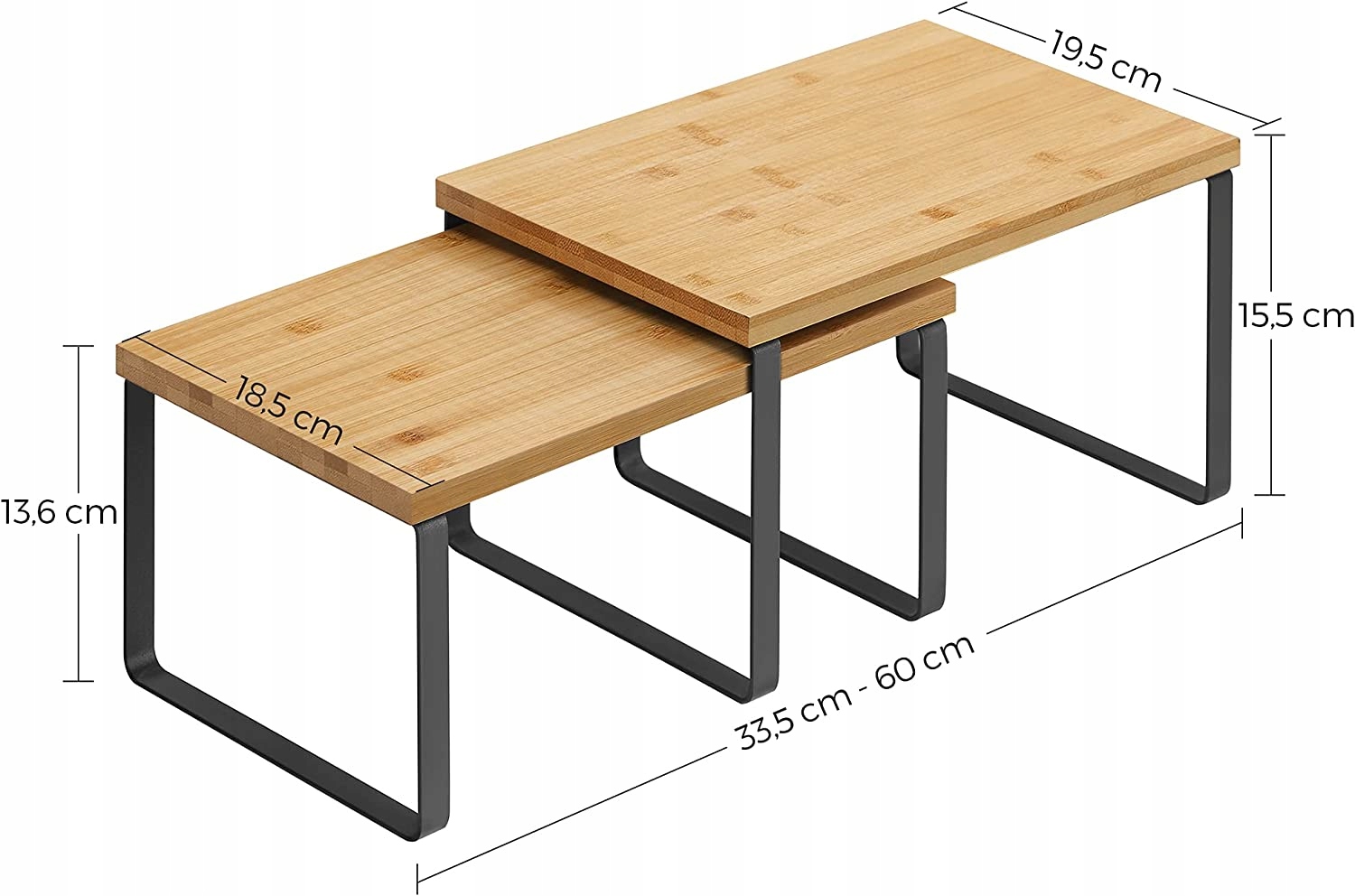 PÓŁKA KUCHENNA NA PRZYPRAWY DO SALONU BLAT BAMBUS Liczba poziomów 1