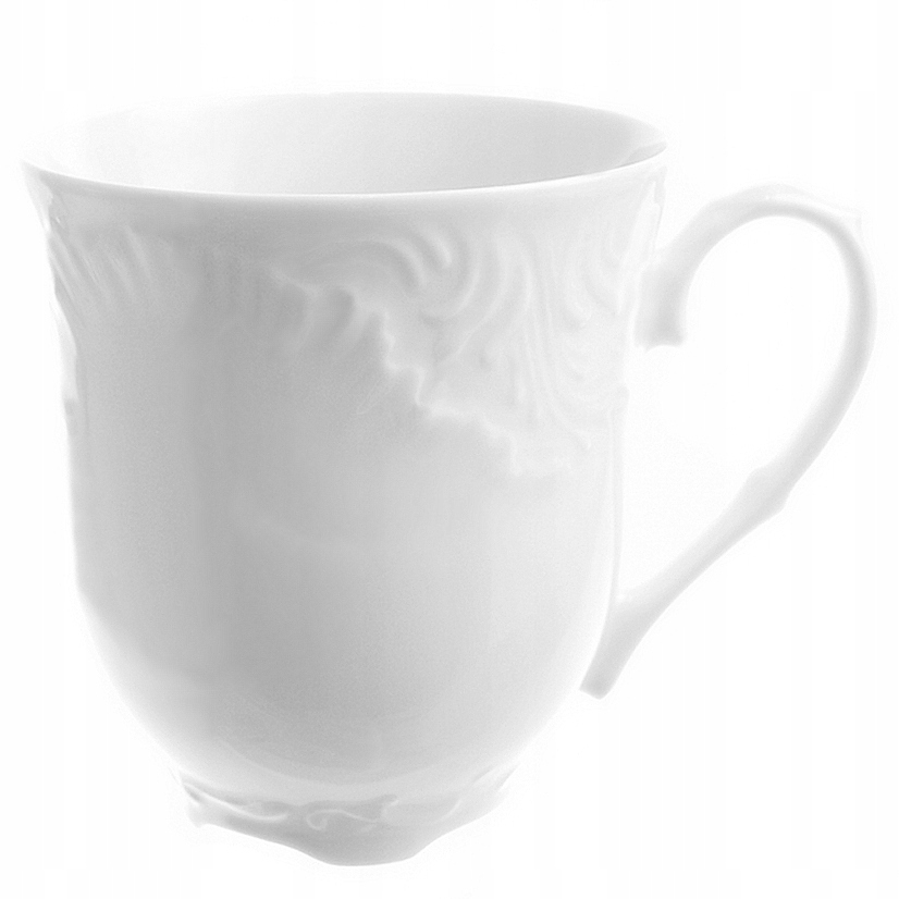 

0001 Kubek 300 Białe Rococo Ćmielów Porcelana