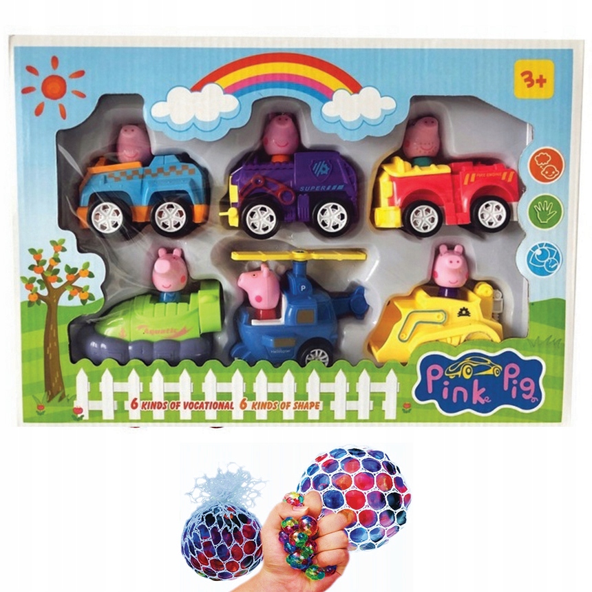 

Świnka Peppa Zabawka Autka Figurki Napęd