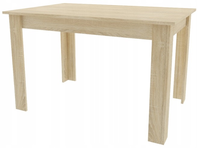 Stół do Jadalni Kuchni Salonu 120x80 Dąb Sonoma Nowoczesny Loft