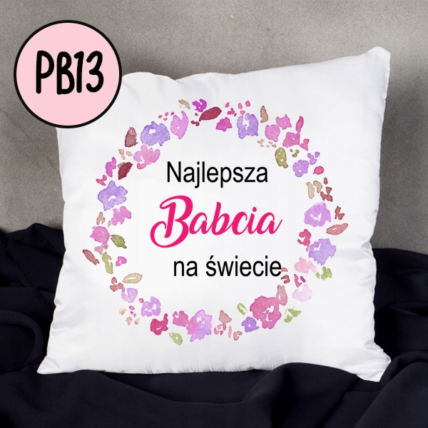 Poduszka ze zdjęciem dla Babci Dziadka prezent Długość 40 cm