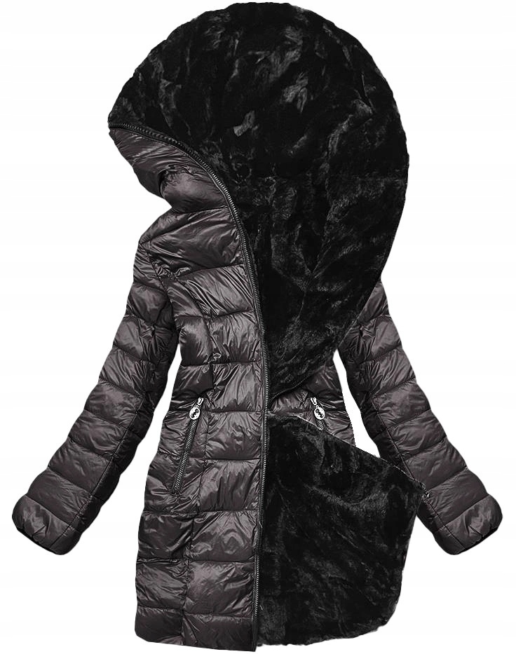 Oboustranná Bunda Kožíšek B8053 Bronzová XL (42)