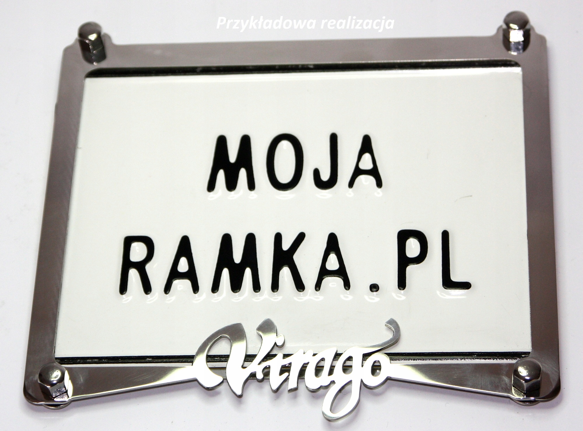 Рамка номерного знака Yamaha VIRAGO Inox