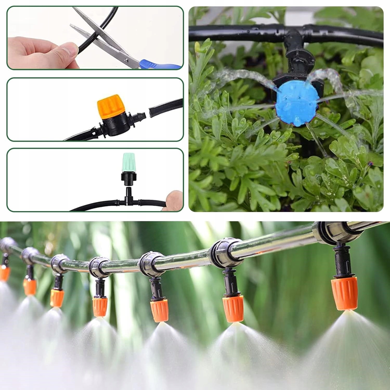 ZESTAW NAWADNIANIA AUTOMATYCZNEGO TRWANIKÓW NAWADNIANIE KROPELKOWE 50M Kod producenta SYS21NAW7D