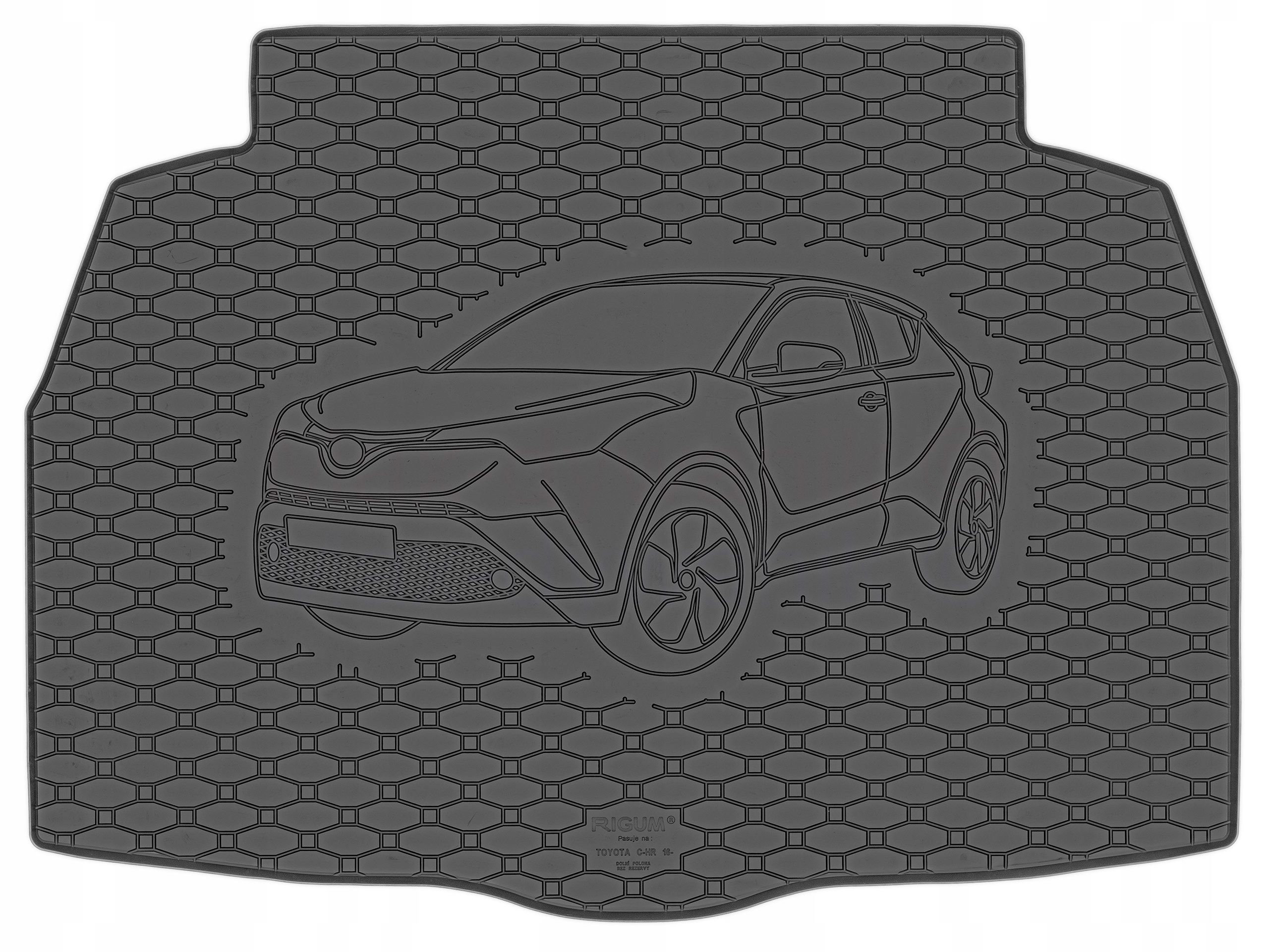 Toyota C-HR 2016-коврик багажника