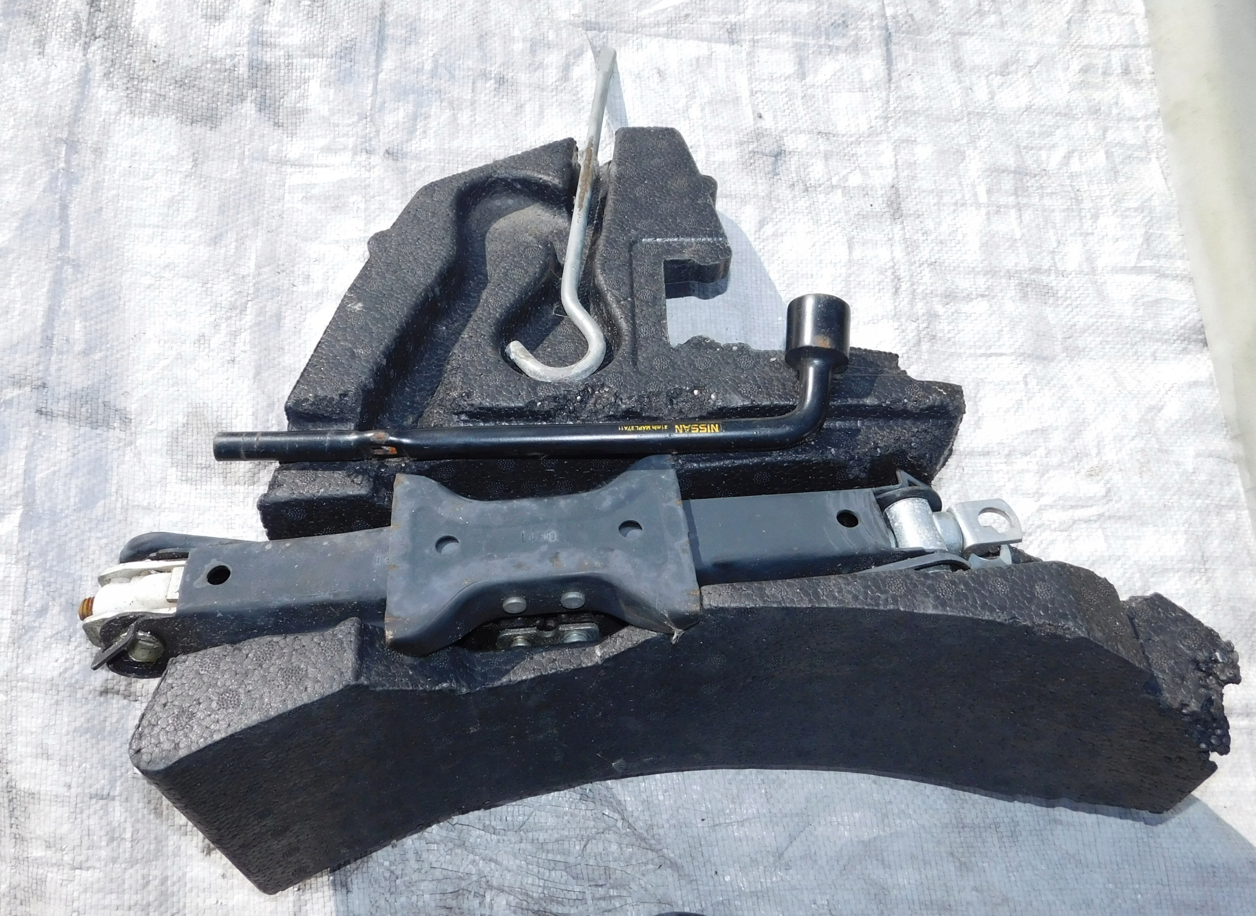 QASHQAI J10 +2 LIFT podnośnik trapezowy lewarek 99550EY20A KLUCZ STYROPIAN