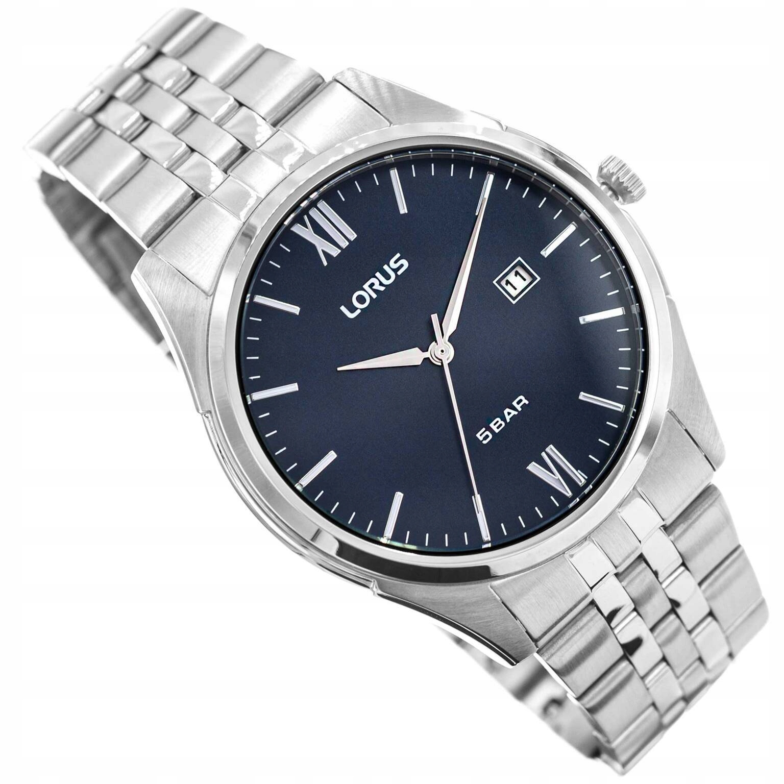 Pánské Hodinky Lorus RH985PX9 K Obleku, Stříbrné, S Náramkem Datumovka