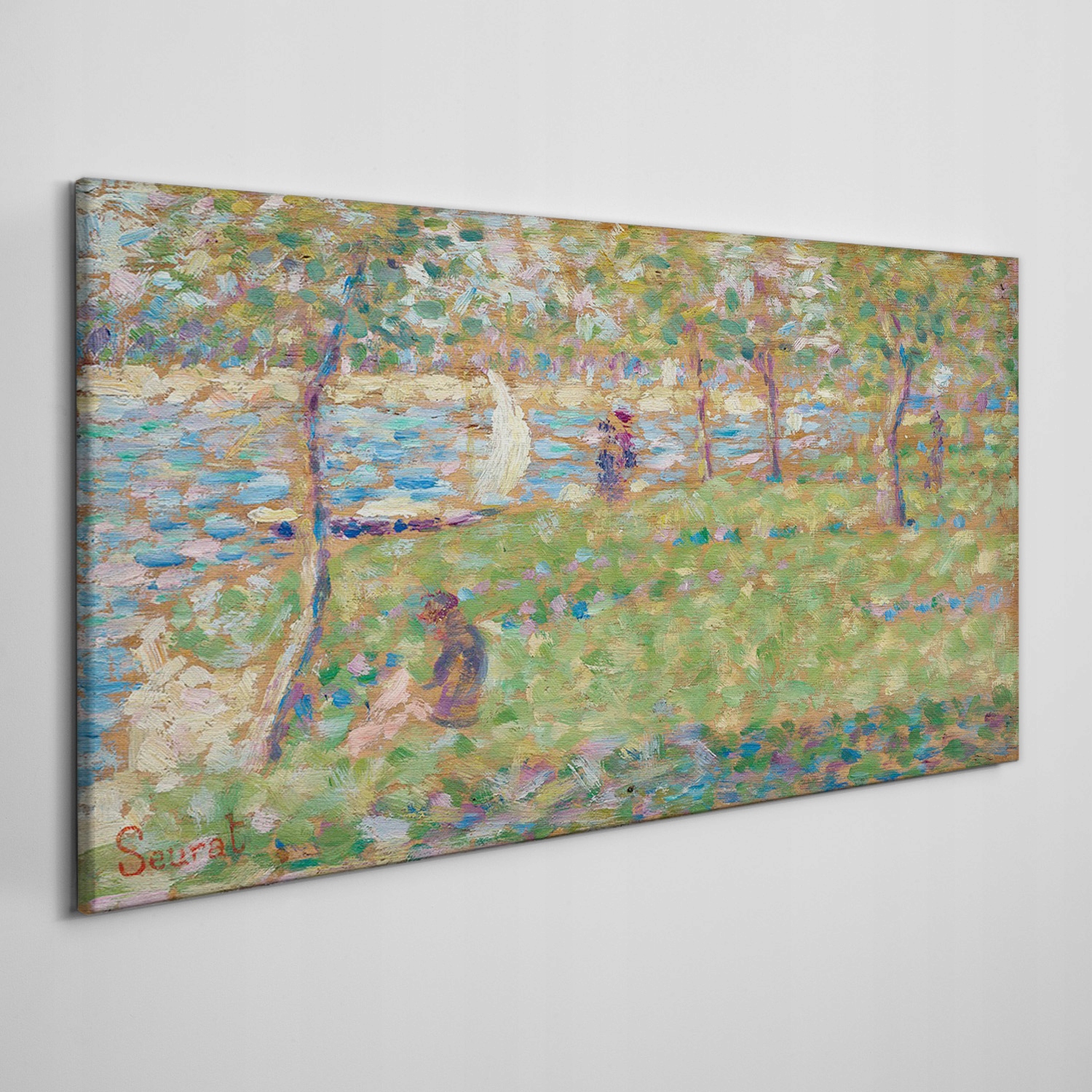 

Obraz na płótnie Wyspa malarstwo Seurat 140x70 cm