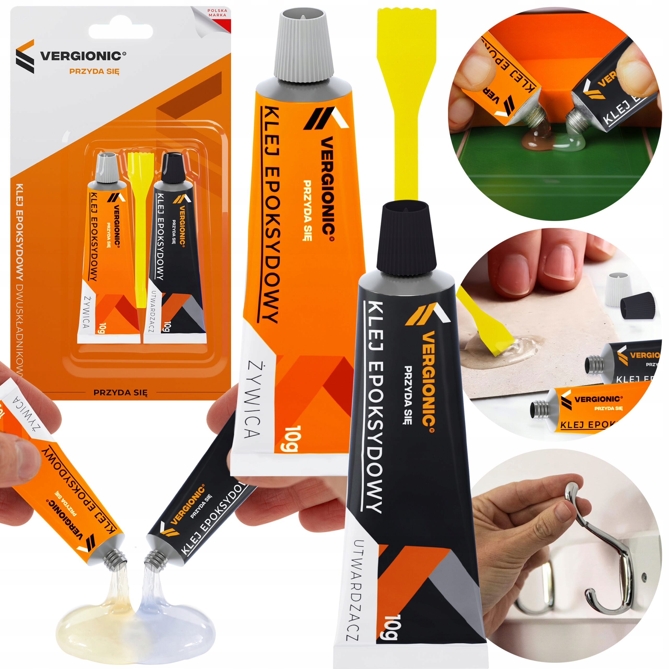 ŻYWICA KLEJ PŁYNNY DWUSKŁADNIKOWY EPOKSYDOWY MOCNY KLEJENIA GUMY I TWORZYW Rodzaj naprawczy