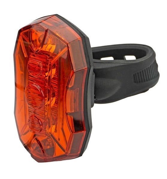 

Lampka Rowerowa Tylna 5 Led Baterie Azimut Diamond