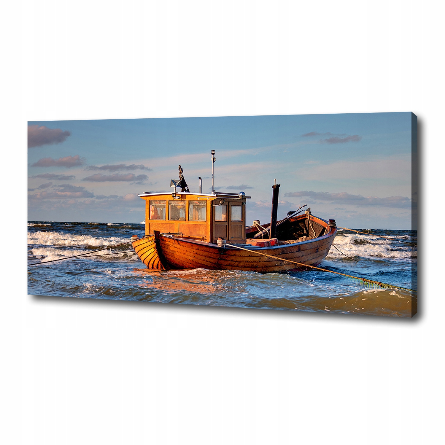 

Foto obraz na płótnie Kuter rybacki 125x50 cm