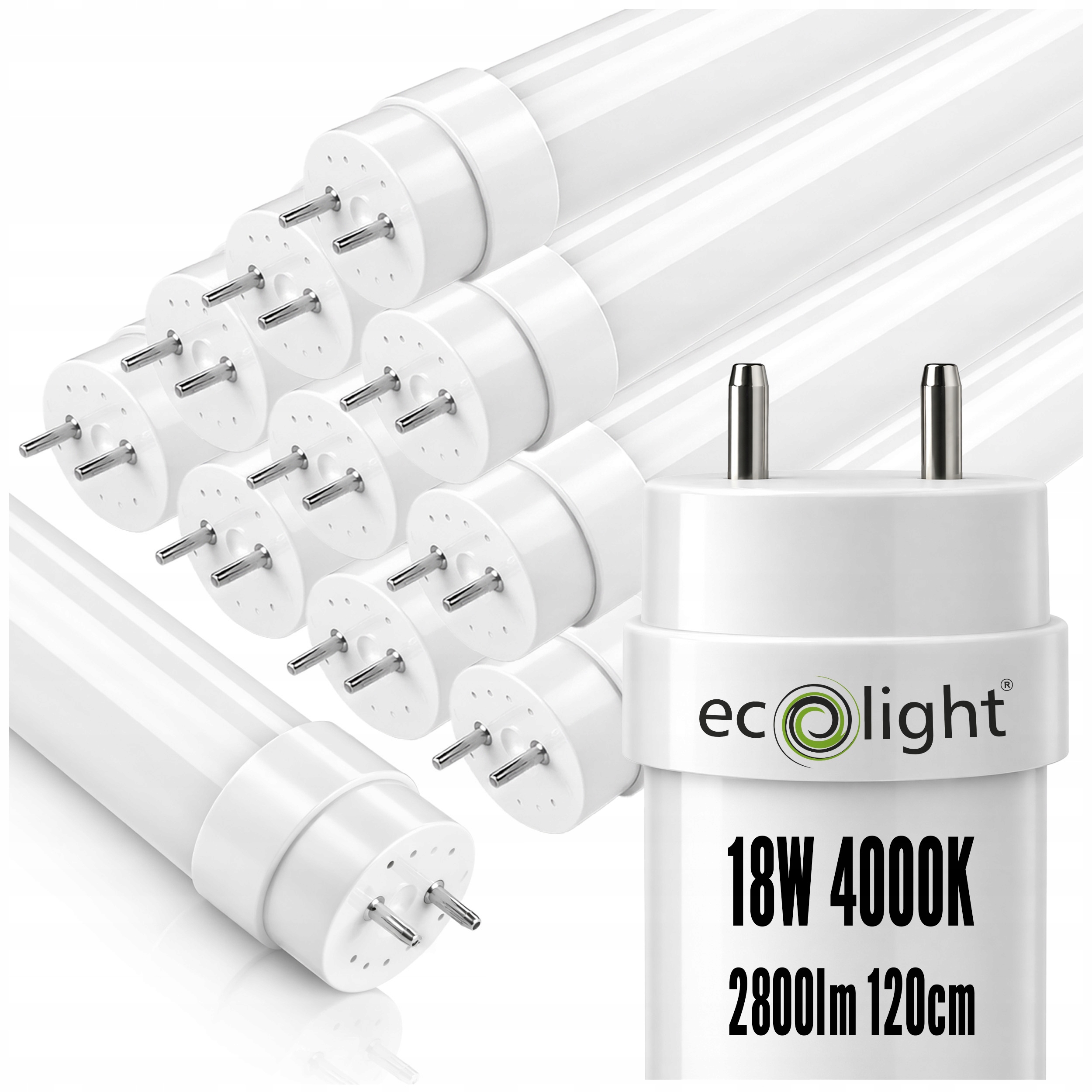 10x Tuba Led žárovka 120 cm 18W 2880lm 4000K Světlo Lampa do skladu