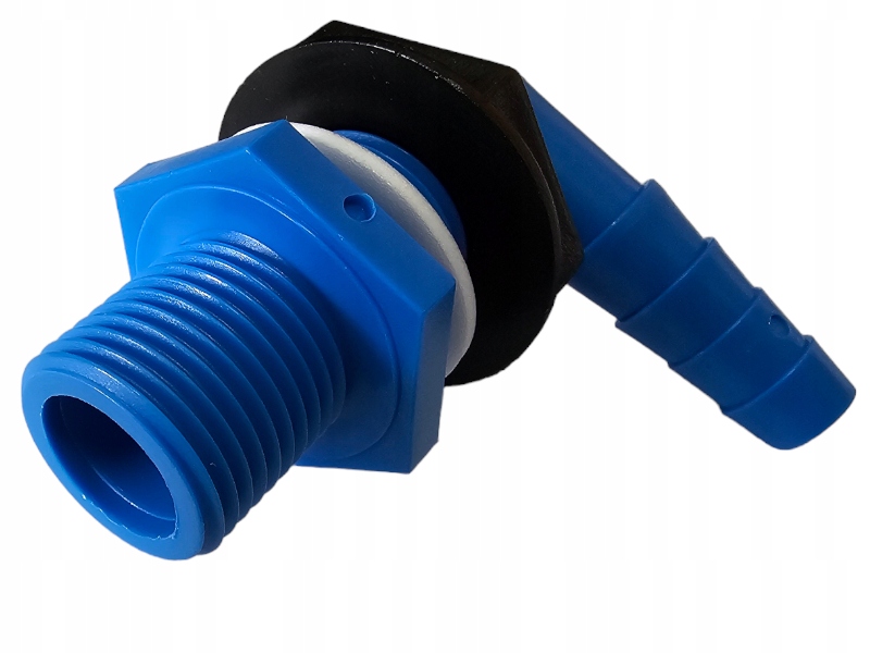 Króciec 1/2 cala przejście na węża 10/12mm kolanko przepust Turismus PL Numer katalogowy części 300/381