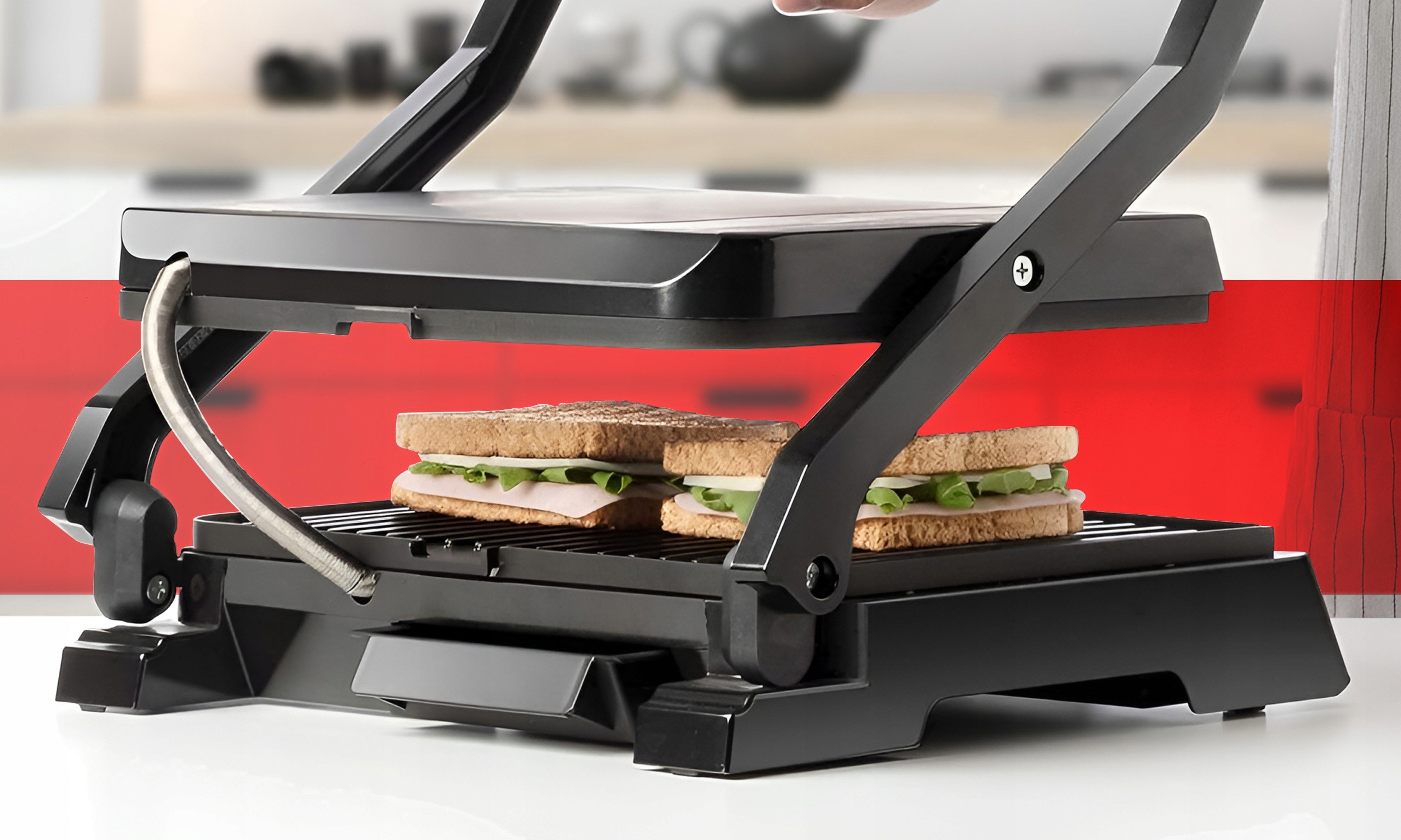 OPIEKACZ GRILL TOSTER 3W1 ELEKTRYCZNY SKŁADANY MOCNY 2400W WYSOKA JAKOŚĆ Marka ELECTO