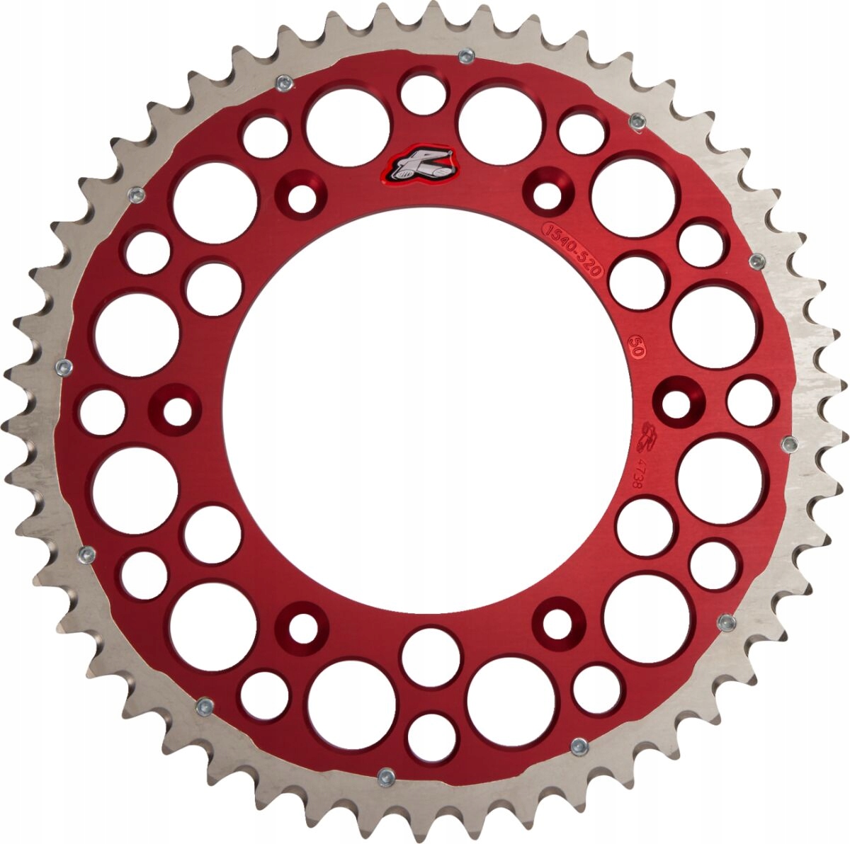 Ozubené Koleso Zadné Renthal 520 50Z Červené Twinring Honda Cr Crf Xr
