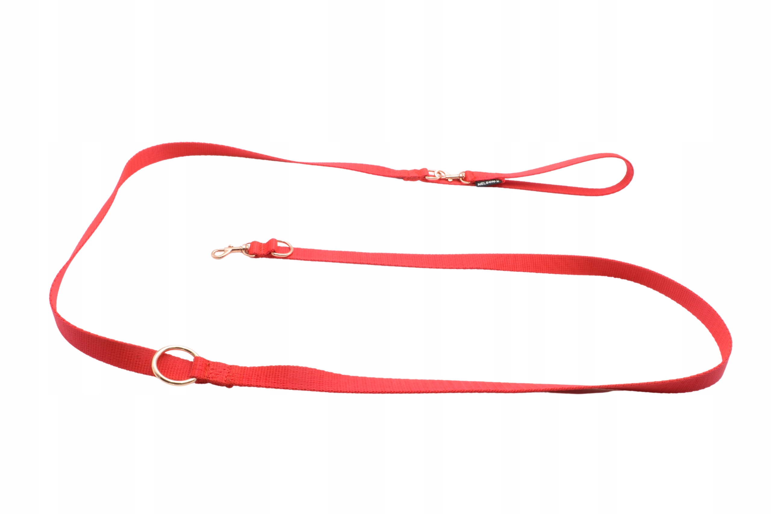 Levně Vodítko Pro Psa Nelson-x Basic Gold 2,5 M Karabinový Vzhled Zlatý Ok