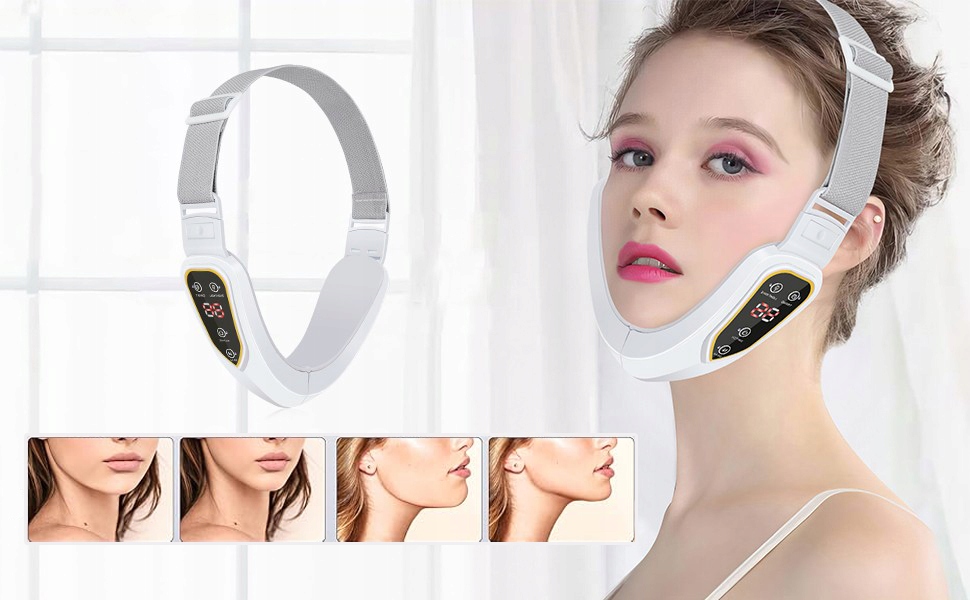 MASAŻER TWARZY LIFTING V PODBRÓDKA TERAPIA LED 2w1 Moc 150 W