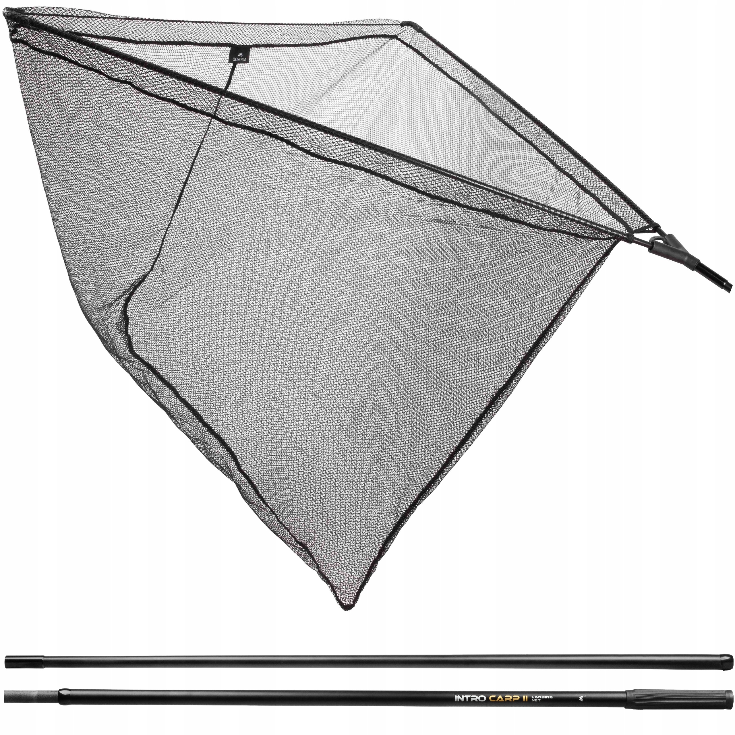 Podbierak Karpiowy Wędkarski 100x100 Duży, Mocny, Szybkoschnący 280cm