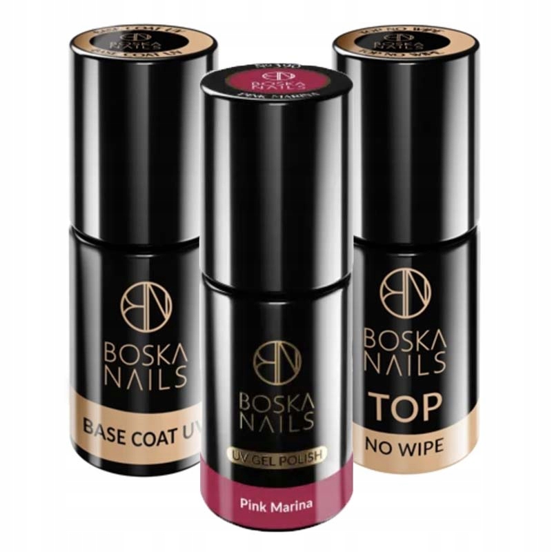 

Zestaw Boska Base Coat Top No Wipe Lakier Hybryda