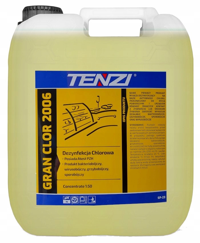 

Tenzi Gran Clor 2006 10L. SP-23/010 Aktywny Chlor,
