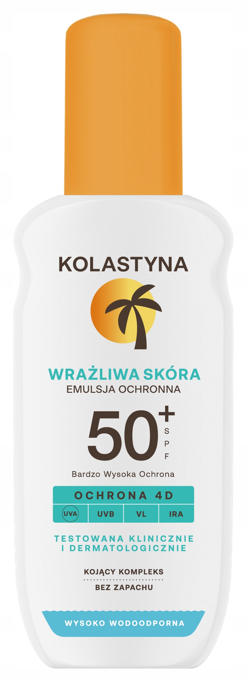 2X WODOODPORNA EMULSJA NA SŁOŃCE SPRAY SKÓRA WRAŻLIWA SPF50 150ML KOLASTYNA Marka Kolastyna