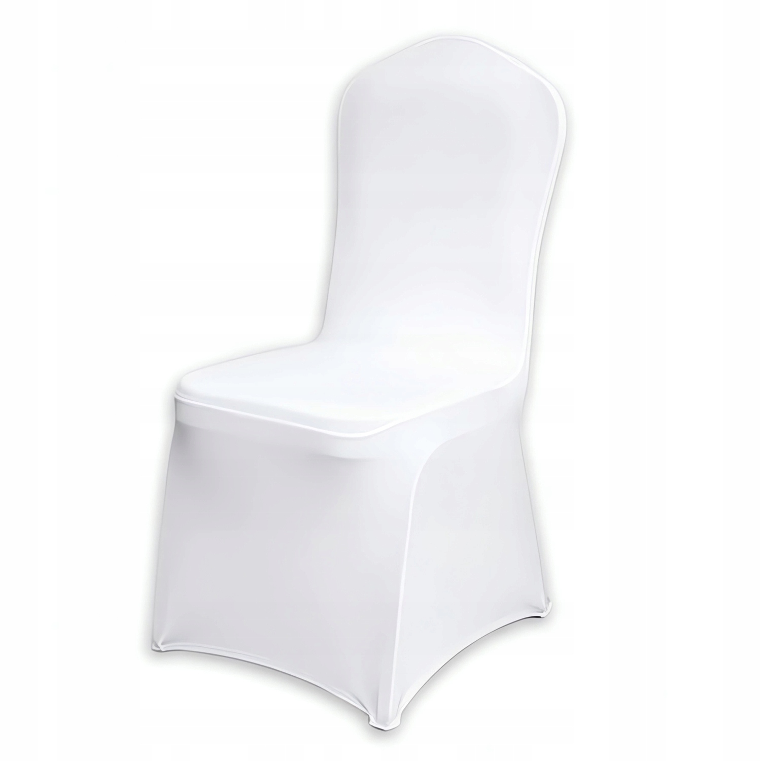 ЧЕХОЛ ДЛЯ БАНКЕТНОГО СТУЛА БЕЛЫЙ СВАДЕБНЫЙ ЭЛАСТИЧНЫЙ