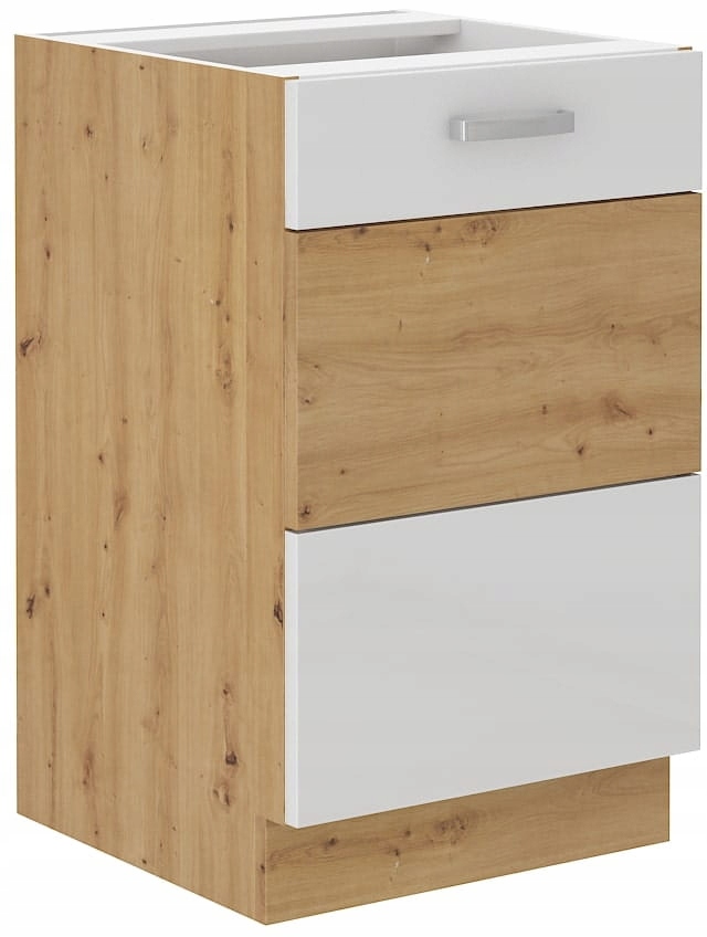 Kuchyňská Skříňka Pod Dřez 50 CM Přední Strana Bílý Lesk