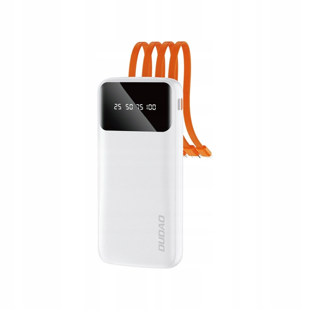 Dudao K6Pro uniwersalny powerbank 10000mAh z kablem Usb, Usb Typ C, Lightni