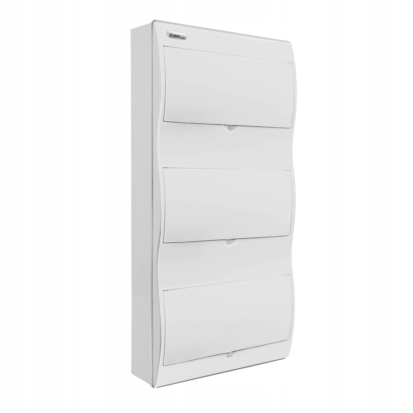 Nástenný Rozvádzač Vlna 36 Modulov Biele Dvere N+pe IP40 Skrinka