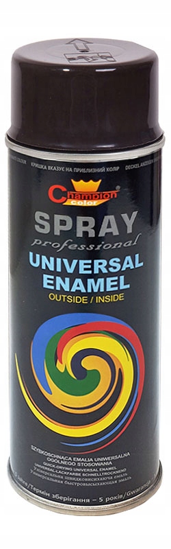 Champion Farba Lakier Czarny Połysk Ral 9005 Spray 400 ML