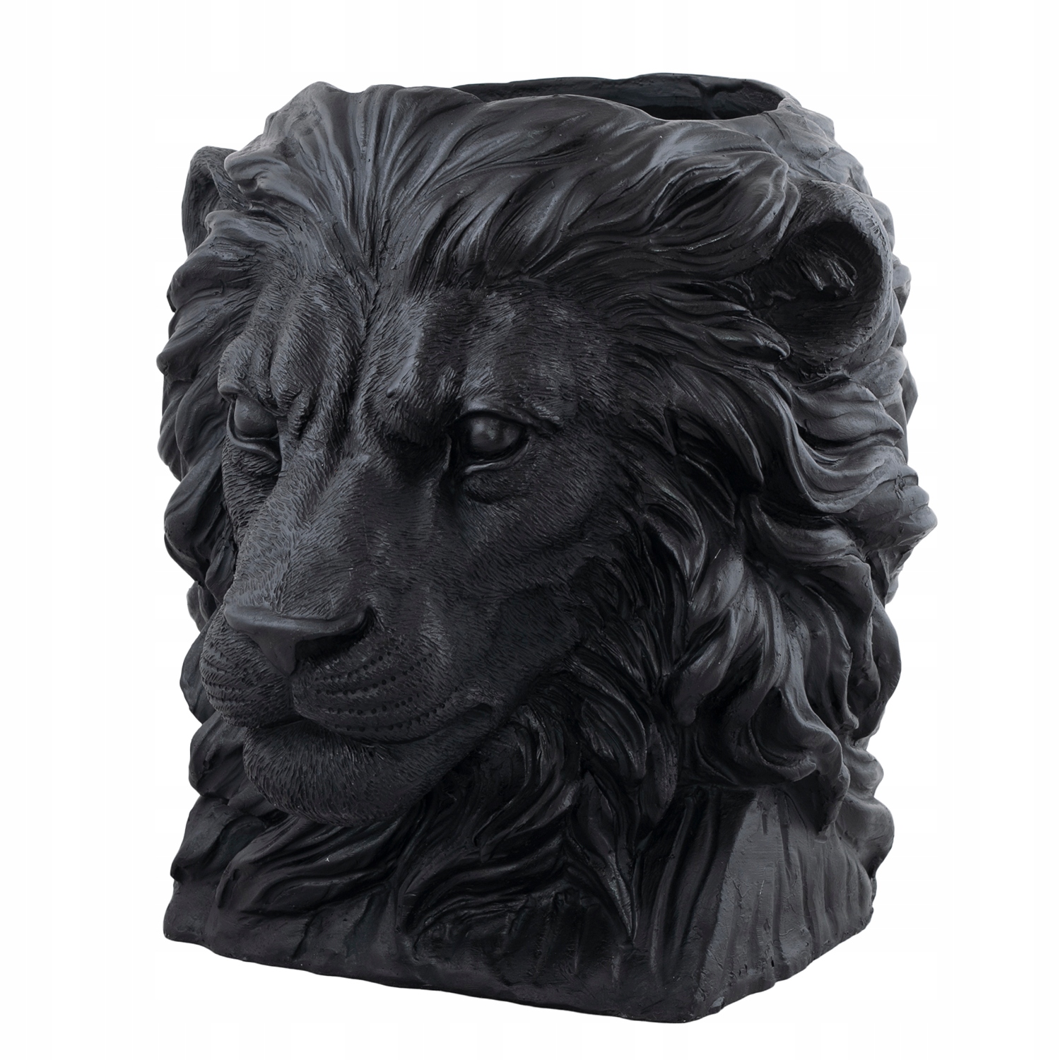 Obal Na Kvetináč Na Kvetináč Lev Čierny Veľký Matný dekorácia kvetináč na balkón terasu