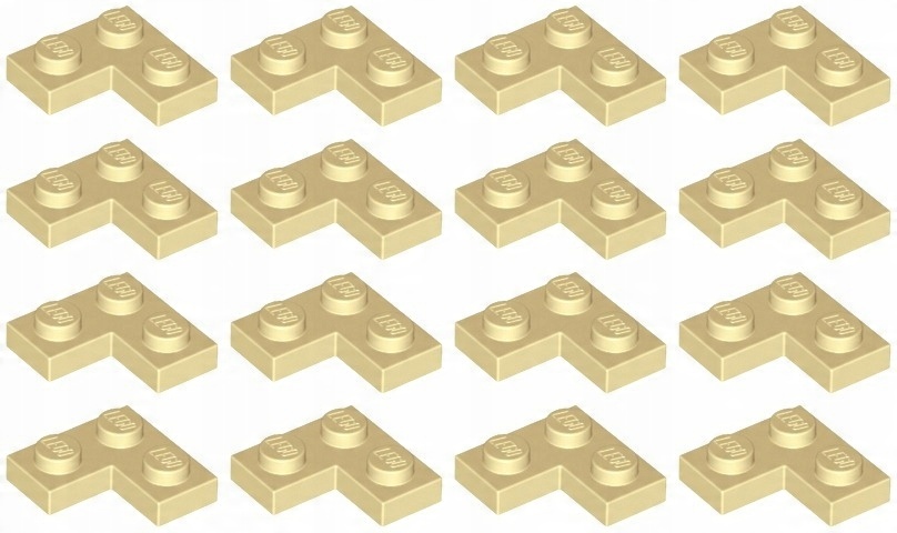 

Lego 2420 Płytka Narożna 2x2 piaskowa (10g) 16 szt