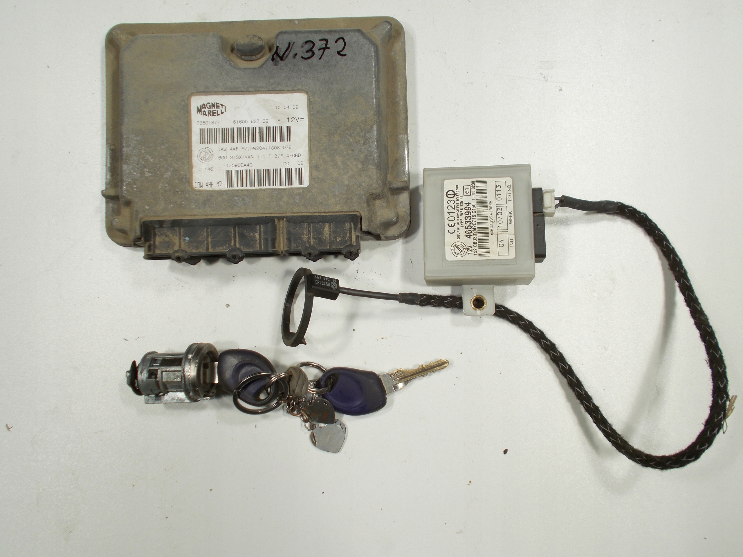 computer control unit running board STARTOW IMMO FIAT SEICENTO 1,1 IAW4AF.M7 73501877