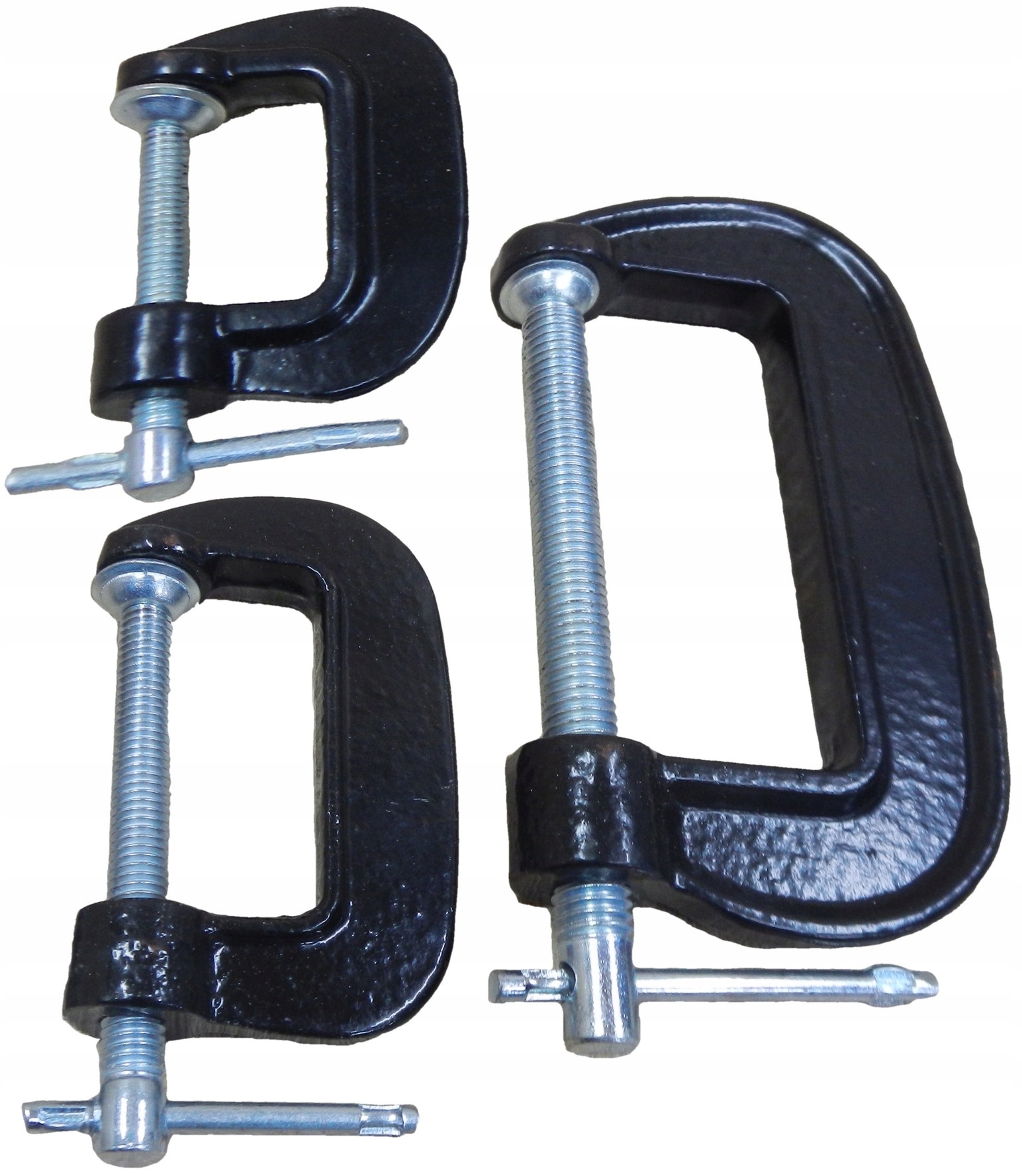 

Ściski modelarskie 3szt Typ G Zwornice 25 50 75 mm