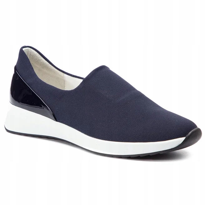 Högl Dámské nazouvací polobotky elegantní velikost 34,5 tmavě modré, kůže