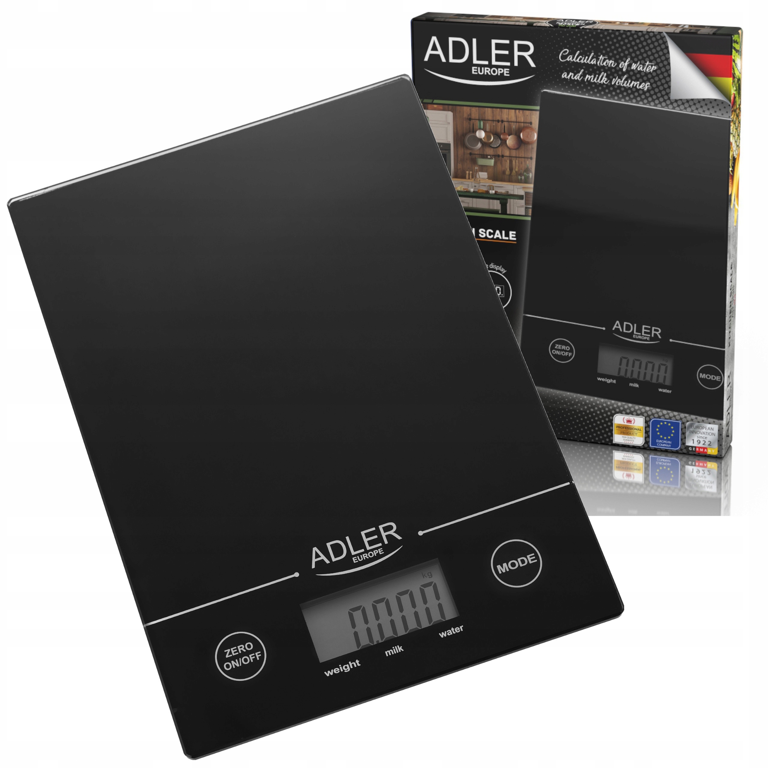 

Waga Kuchenna Adler Ad 3138B Czarna Do 5 Kg