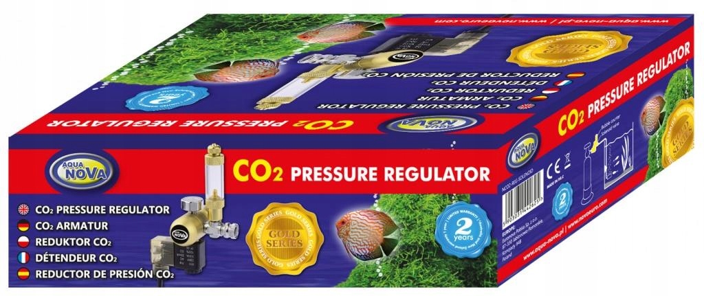 Levně Reduktor CO2 S Elektroventilem Pro Akvárium, Regulátor Plynu, Vodní Láhev